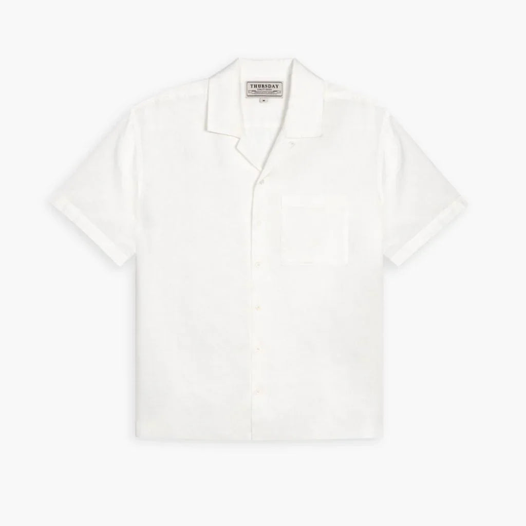 Linen Camp Shirt | White